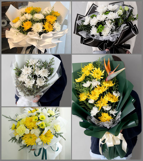 安徽芜湖市无为县开城镇先锋村白事花束代送